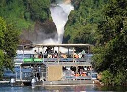 Boat Cruise on the Nile viewing the Falls from the bottom.